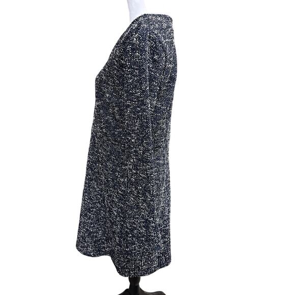 Ann Taylor Blue and White Long Sleeve Dress Size 8 - Picture 2 of 3